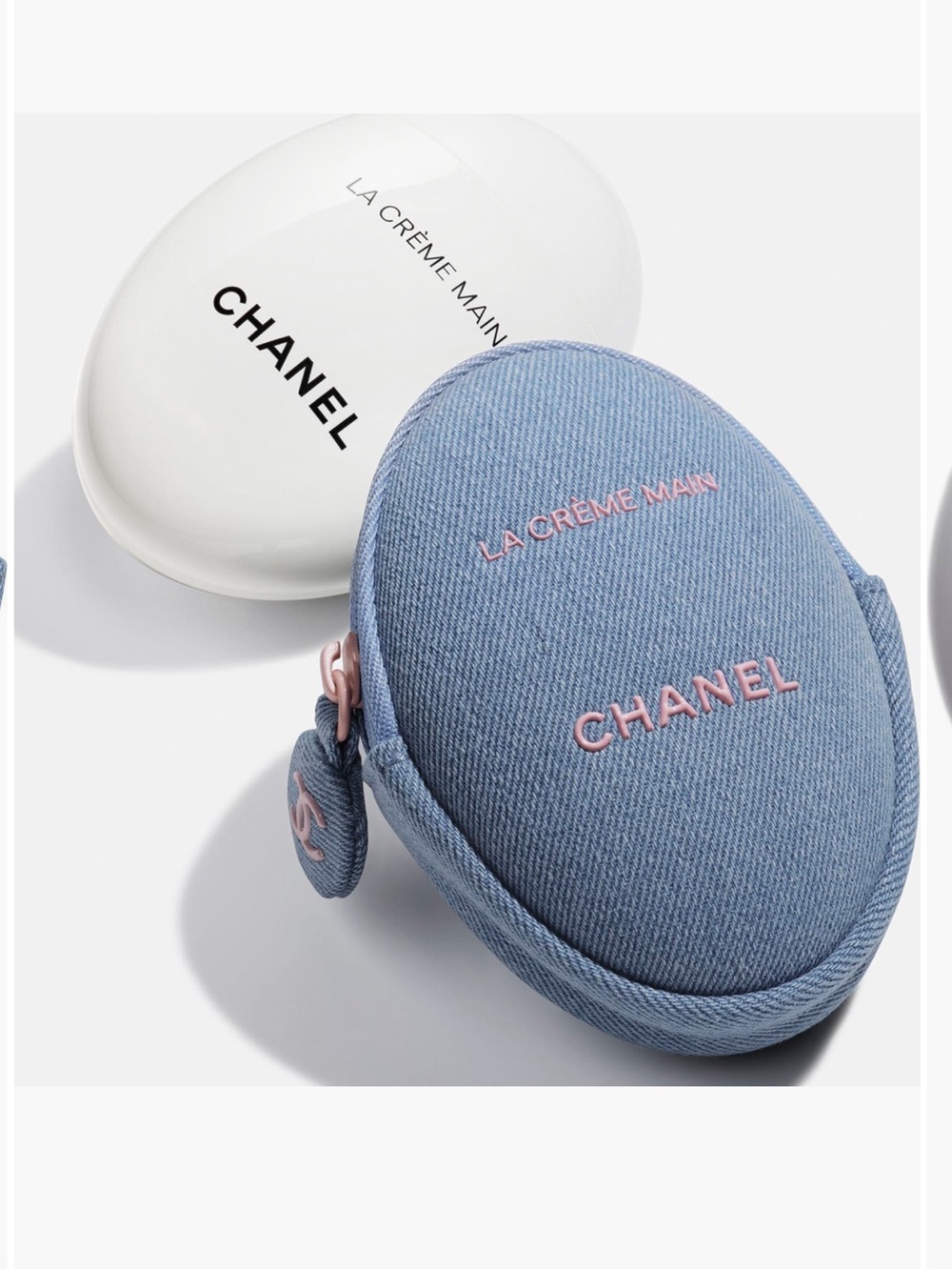 Chanel La Creme main nourish - Denim pouch
